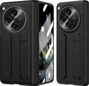 Pouzdro s popruhem na Oppo Find N3 vestavěnou ochranou displeje, stojánkem a ochrana pantu černé