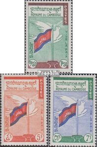 Briefmarken Kambodscha 1960 Mi 112-114 (kompl.Ausg.) postfrisch Frieden