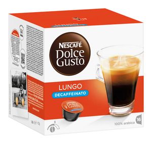 Nescafé Dolce Gusto Lungo decaffeinato entkoffeiniert | 16 Kaffeekapseln