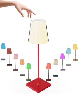 LED Touch Lampe 710 kabellos – RGB Licht für innen & außen, USB Akku 2600 mAh, warm-/kaltweiß, tragbar, Kopf abnehmbar, Rot (Rosso), Energieklasse A LED Touch Lampe 710 kabellos – RGB Licht für innen & außen, USB Akku 2600 mAh, warm-/kaltweiß, tragbar, Kopf abnehmbar, Rot (Rosso), Energieklasse A