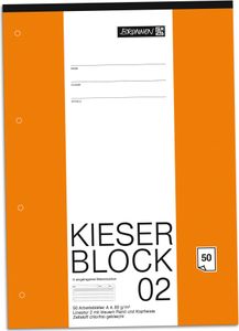 Kieser Block 02 DIN A4 Schullineatur 4-fach gelocht