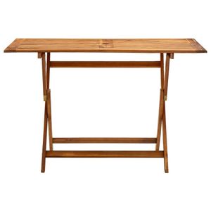 vidaXL Skladací záhradný stôl 120x70x75 cm z masívneho dreva Akácia