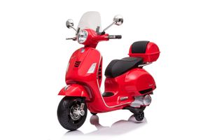 Vespa Piaggio Gt Elektrická motorka Dětský 6V skútr 1-5 let 4,5A Mp3-Usb-Sd 6Km-H Červená barva
