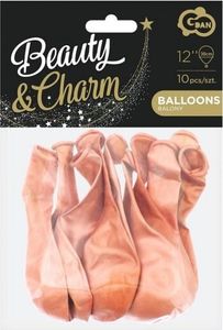 Balony metaliczne różowo-złote 30cm, 10szt