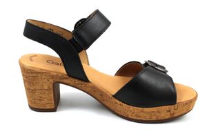 Gabor Shoes Plateausandale - Schwarz Glattleder Größe: 38.5 Normal