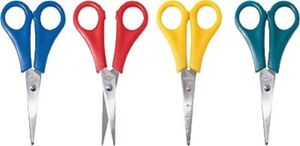 WEDO Bastelschere spitz Länge: 130 mm für Rechtshänder zufällige Farbe (1 Stück)
