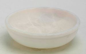 Speckstein-Räucherschälchen - weiß- Durchmesser ca. 10 cm