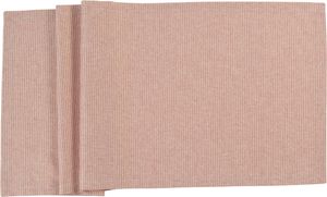 Sander - Tischläufer - gestreift - Lumi - Streifen mit Glanzeffekt - 50 x 140cm, Farbe: 01 - Rot