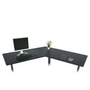 Tischplatte MCW-D40 für Eck-Schreibtisch, Schreibtischplatte, 120°  schwarz
