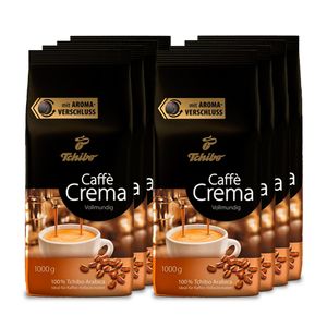 Tchibo Caffè Crema Vollmundig ganze Bohne, 8 kg (8 x 1 kg)