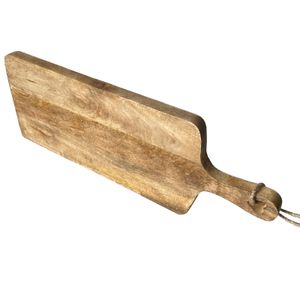 Holzbrett mit Herzdetail Schneidebrett Charcuterieboard 20x51 cm Vollholz 2 cm dick lebensmittelecht Mangoholz