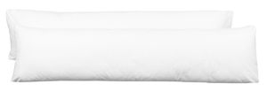 Stillkissenbezug 2er Set, 40x145 cm, weiß