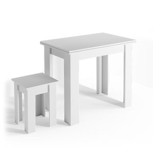 Vicco Esstisch mit Stuhl Roman, 90 x 60 cm, Weiß