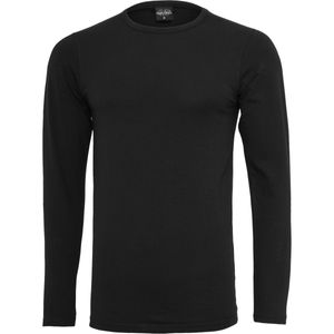 Urban Classics Herren T-Shirt Fitted Stretch L/S Tee TB816 Schwarz Black L