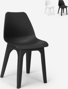 Moderne Polypropylen Stuhl für Küche Bar Restaurant im Freien Progarden EoloFarbe: Anthrazit, Höhe (cm): 81, Breite (cm): 45, Tiefe (cm): 49,5, Zusammensetzung: POLYPROPYLENE, Länge (cm): 49,5, Zertifikation:  ITALY, Modell: EOLO