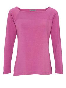 Heine Damen Carré-Jerseyshirt, pink, Größe:46
