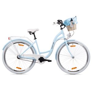 Goetze CityBike Style 28 Zoll 3 Gang Shimano Tiefeinsteiger Damen City Bike mit Korb