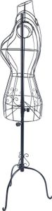 Metall Schneiderpuppe, verstellbare Höhe 140-160 cm, Oberkörperdesign, Schwarz