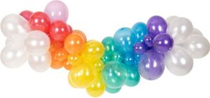 Ballongirlande - Regenbogen - 67 Luftballons