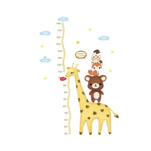 Wandtattoo Safari Dschungel Tiere Wandaufkleber Elefant Höhe Giraffe Wandsticker Kinderzimmer Babyzimmer Schlafzimmer Wanddeko（60*90cm）