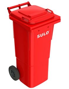 60 Liter Sulo Mülltonne, Mülleimer, Abfalltonne, Großmüllbehälter rot (60 Sulo rot)