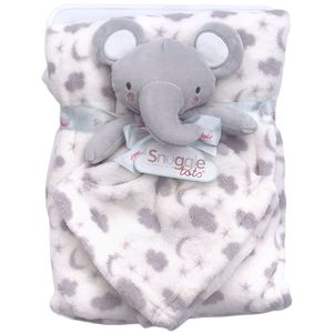 Snuggle Tots Babydecke und Schnuffeltuch Edition Elefant in Grau Geschenkset