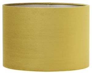 Light & Living - Zylinder-Lampenschirm Velours - Dusty Gold - Ø30 x 21 cm