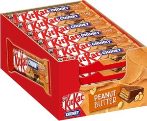 Nestle KitKat Chunky Peanut Butter mit zarter Vollmilchschokolade 24er Pack