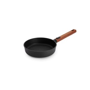 Woll "ECO Logic QXR" Flach-/ Bratpfanne, Ø 20 cm, mit abnehmbarem Holzstiel (-FREE) - Induktionsgeeignet