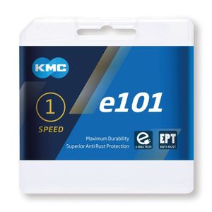 KMC Kette e101 EPT Nabenschaltung 1/2 x 1/8', breit, 112 Glieder, silber