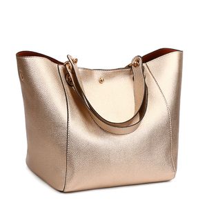 Vielseitige Ledertaschen Für Damen Handtaschen Mit Großer Kapazität Mode Umhängetaschen,Farbe: Roségold