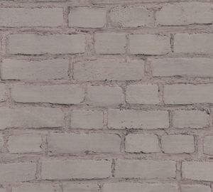 A.S. Création Steintapete Elements Tapete in Backstein Optik Vliestapete grau schwarz 10,05 m x 0,53 m