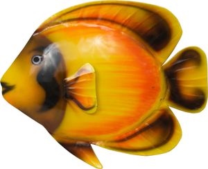 Wanddeko Fisch Metall Zierfisch Wandbild Deko Wand Maritim Garten Figur Skulptur