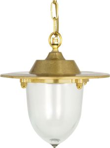 Hängelampe außen Glas Messing E27 IP44 D: 25 cm rund H: max. 80 cm in Maritim Hängeleuchte Hängelampe außen Glas Messing E27 IP44 D: 25 cm rund H: max. 80 cm in Maritim Hängeleuchte