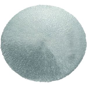 Tischsets, Platzset, Platzdeckchen, Platzmatte, Rund Blumen 38 Cm Silber Tischsets, Platzset, Platzdeckchen, Platzmatte, Rund Blumen 38 Cm Silber