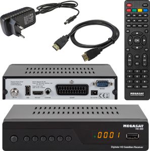 HD SAT Megasat HD 390 Digital mit USB HDMI SCART Full HD TV 1080p, Astra vorinstalliert