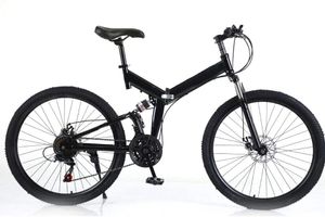 26" horská kola Skládací kolo pro mládež MTB Downhill Bike Racing Road Bike pro Unisex Black
