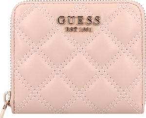 Guess malá dámská peněženka Giully Slg Small Zip Around light beige