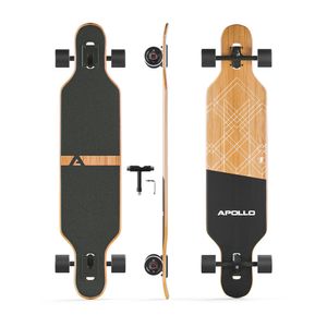 Apollo Longboard Bali Slide Komplettboard ABEC 9 - schwarz