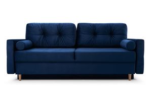 Schlafsofa Sofa Couch Ausklappbares Sofa Schlaffunktion Bettkasten Kronos 09 (Pastella)