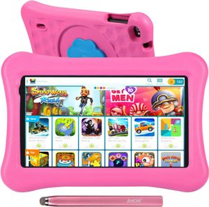 Tablet, 8GB(4+4 Expand) RAM 128GB ROM, Funtab Tablet Kinder Kindersicher KIDOZ APP& Google Play Vorinstalliert,Android 13 Tablet für Kinder