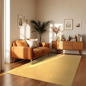 TT Home Teppich Für Outdoor Küchenteppich Balkon Terrasse Unifarbenes Design Modern Größe 150 cm Quadrat