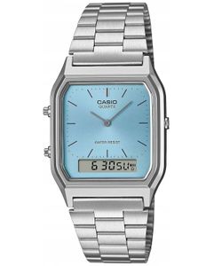 Casio Uhr Retro Armbanduhr blau AQ-230A-2A1MQYES