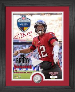 NFL Munich Game Tampa Bay Buccaneers Tom Brady Wizerunek monety