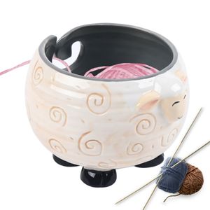 Keramik Garnschale Handgemacht Einzelstück Wollschale  Aufbewahrungsschale  Stricken Häkeln  Bowl Stricken Häkeln für Strick und Häkelprojekte