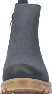 Rieker dámské chelsea boot zateplené kotníkové boty s blokovým podpatkem 73250, velikost:39 EU, barva:Blue