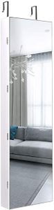 Schmuckschrank Spiegelschrank mit LED-Beleuchtung, LED Spiegelschrank Wandmontierend, Standregal mit Spiegel