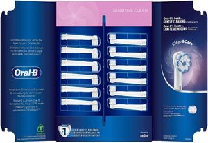 Oral-B Sensitive Clean Aufsteckbürsten für elektrische Zahnbürste, 12 Stück