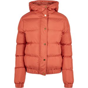 Dámská zimní bunda Urban Classics Ladies Hooded Puffer Jacket redearth - XL