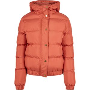 Urban Classics Ladies - Hooded Puffer Winterjacke earth - XS